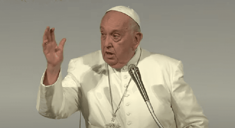 Pápež František. Snímka obrazovky youtube vaticannews