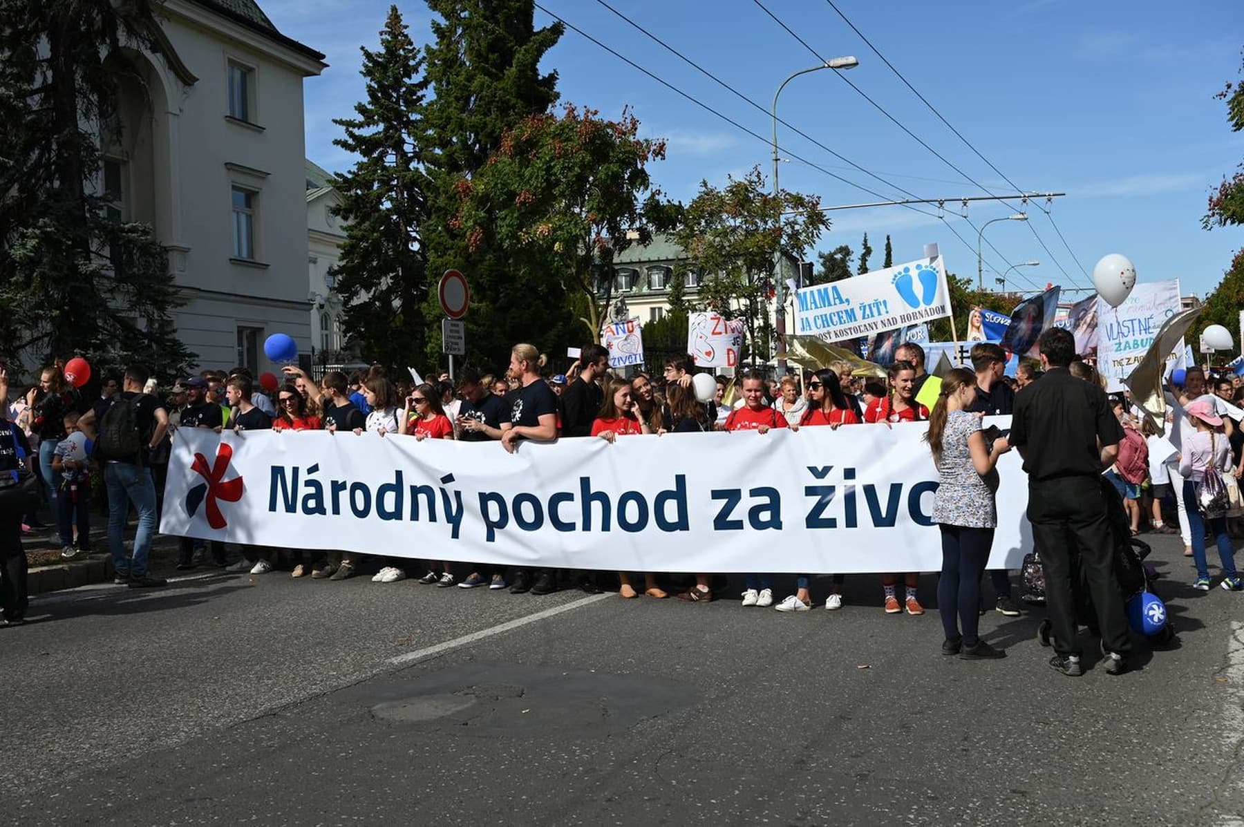 Národný pochod za život v Bratislave 22. septembra 2019. Foto: pochodzazivot.sk