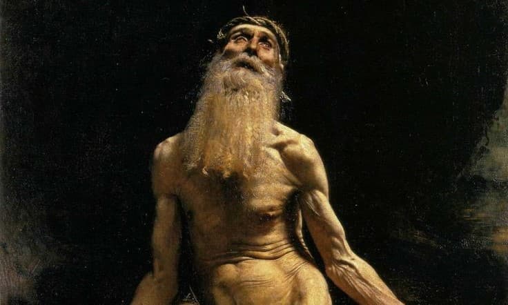Léon Bonnat: Jób (1880). Zdroj: wikimedia commons