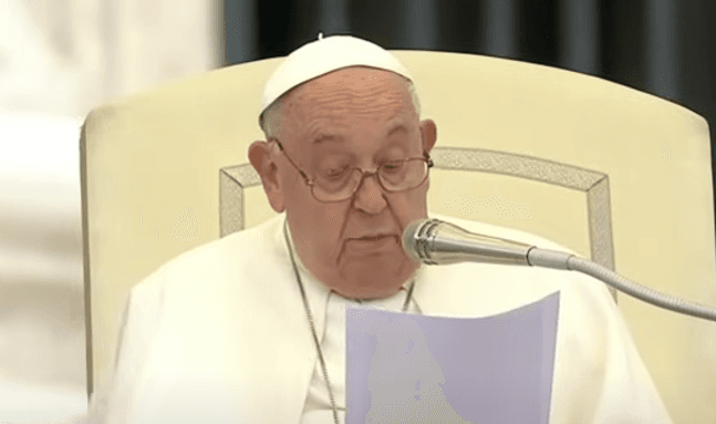 Pápež František. Snímka obrazovky Vatican News