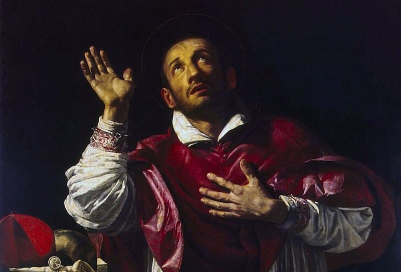 Orazio Borgianni: svätý Karol Boromejský. Zdroj: wikimedia commons