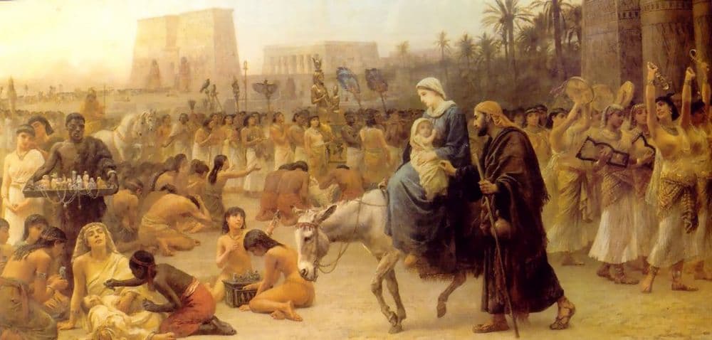 Edwin Long: Príchod do Egypta. Zdroj: wikimedia commons
