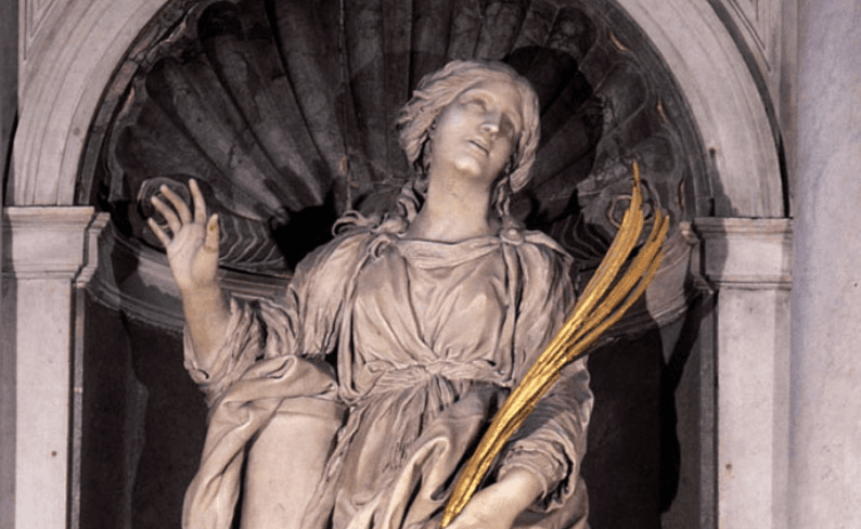 Socha sv. Bibiány, Autor: Gian Lorenzo Bernini (1598 - 1680) Zdroj: Wikimedia