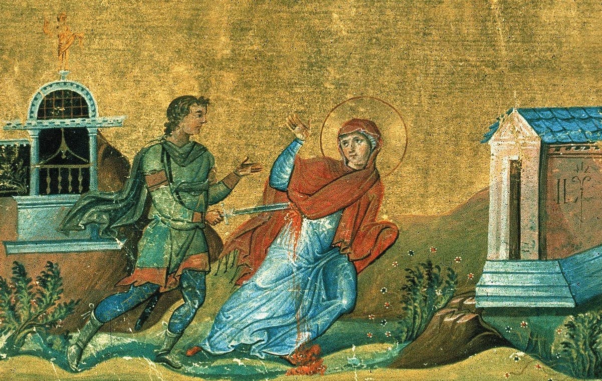 Svätá mučenica Anýzia. Zdroj: wikimedia commons