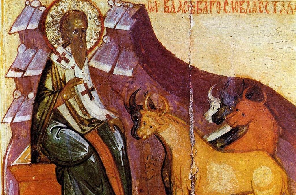 Pri chorobách hrdla, uší a zubov: Svätý mučeník Blažej