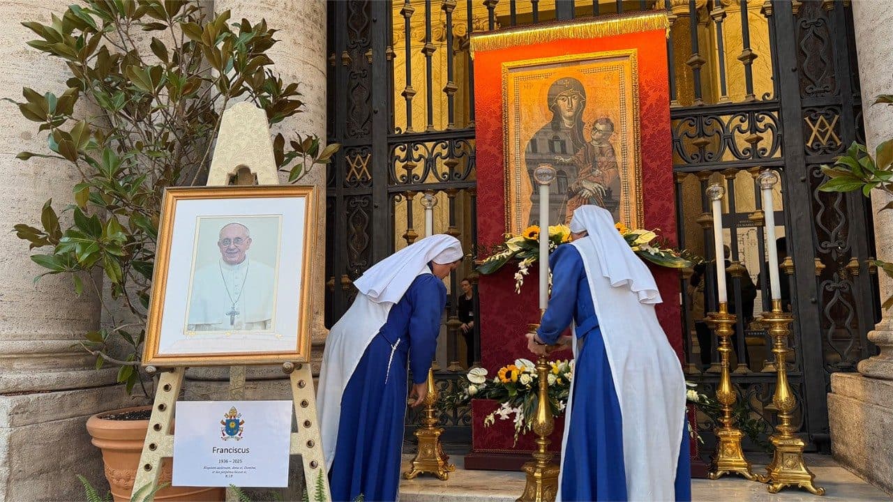 Obľúbená ikona pápeža Františka Salus populi Romani v Bazilike Santa Maria Maggiore. Zdroj: Slovenská sekcia Vatican News