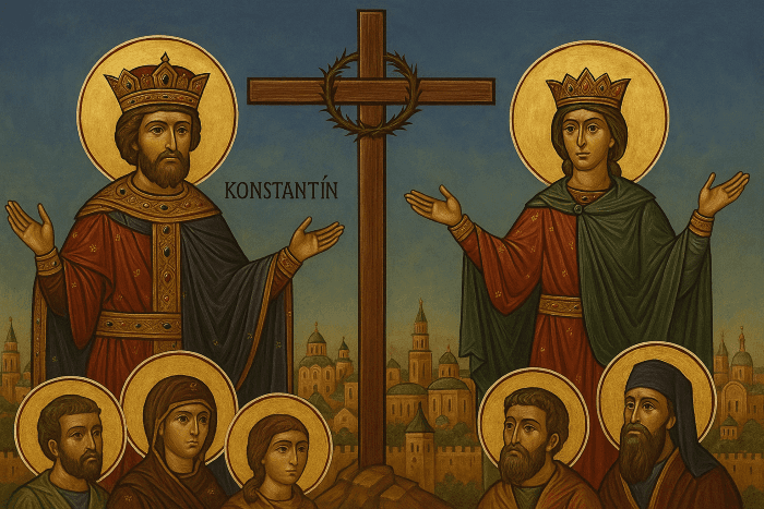 Kríž, edikt, koncil a krst na smrteľnej posteli – Svätí Konštantín a Helena