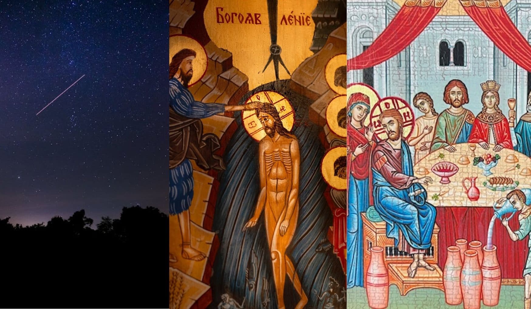 Hviezda, Jordán a víno – Tri pohyby Boha naším smerom