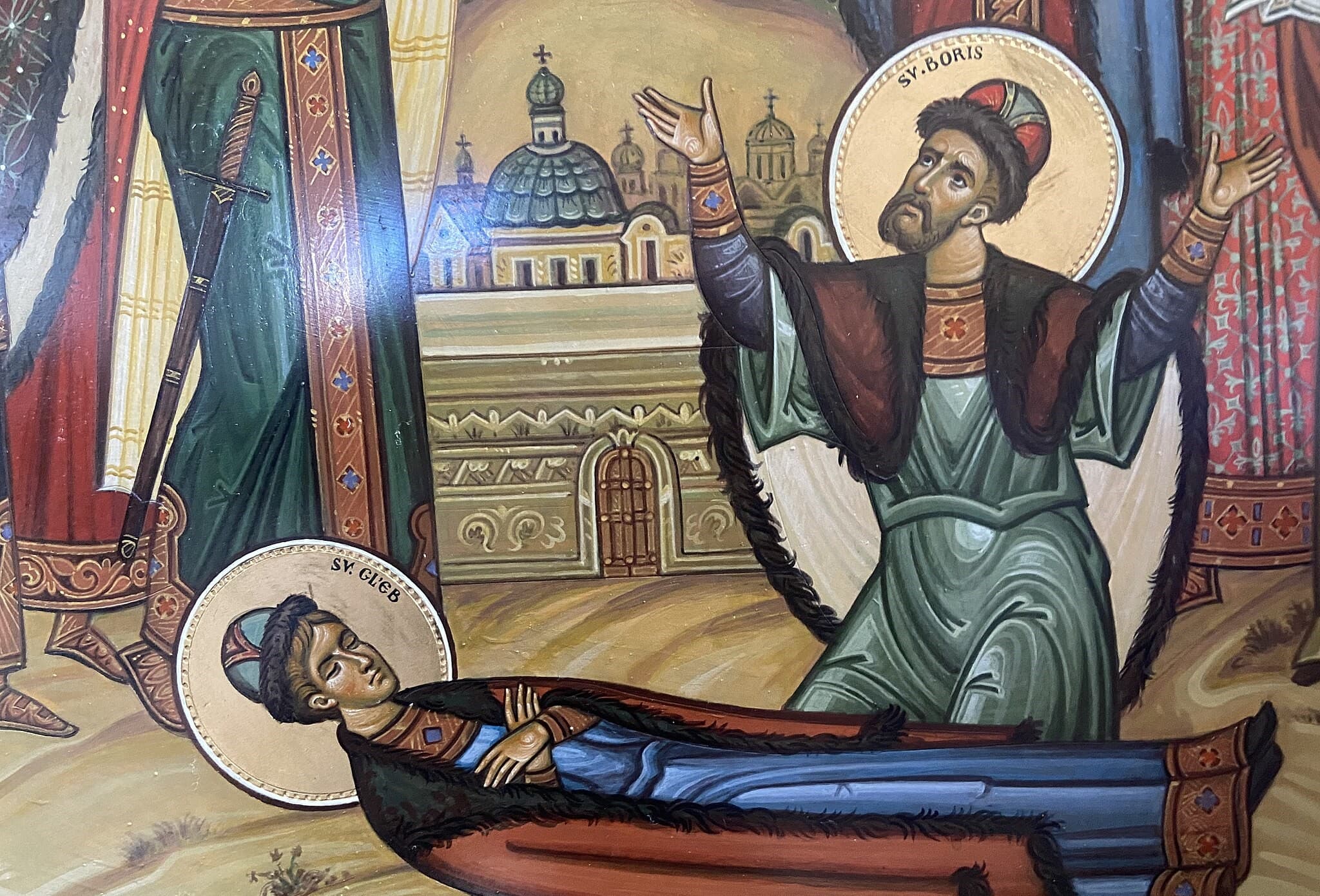 Ikona svätých Borisa a Gleba, kostol v Roudnici nad Labem. Zdroj: wikimedia
