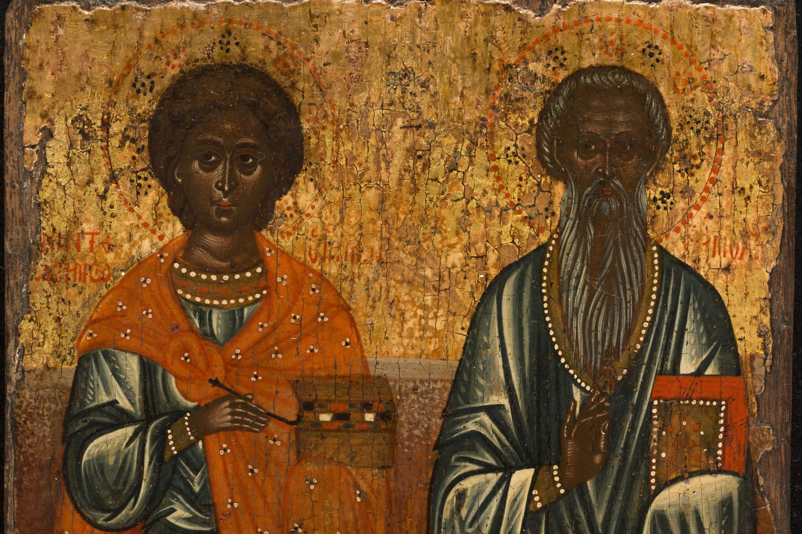 Svätí Hermolaos a Pantelejmón (1647). Zdroj: wikimedia commons