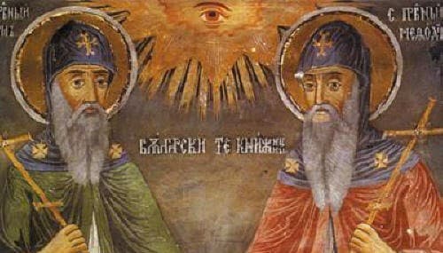 Zahari Zograf: Svätí Cyril a Metod. Zdroj: wikimedia commons