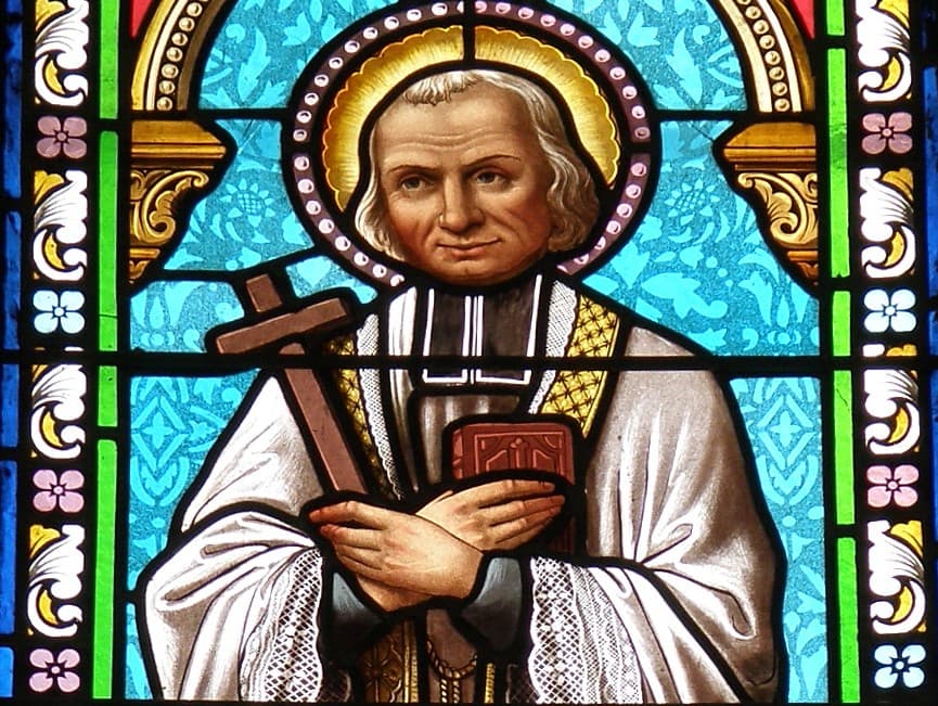 Ján Maria Vianney v kaplnke Notre Dame de Consolation v Pierrelongue