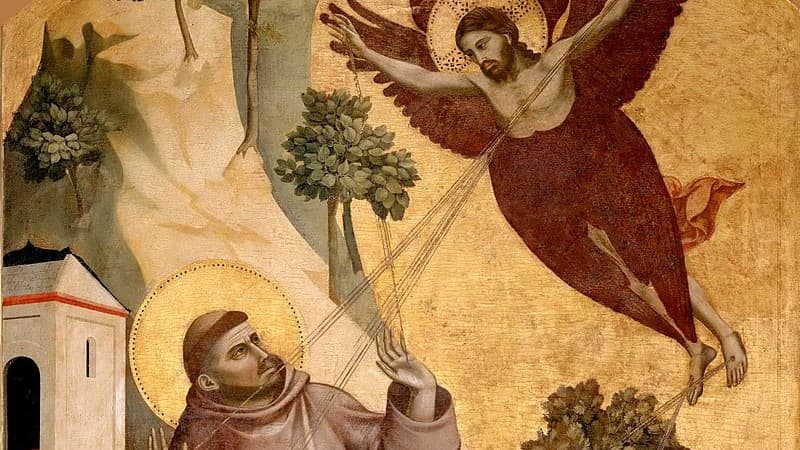 Giotto: Stigmatizácia svätého Františka. Louvre - Pariž, zdroj: wikimedia commons