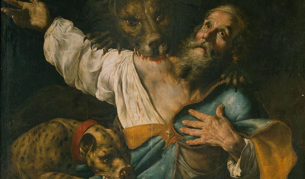 Cesare Fracanzano (1605 - 1651): Svätý Ignác Antiochijský. Zdroj: wikimedia commons