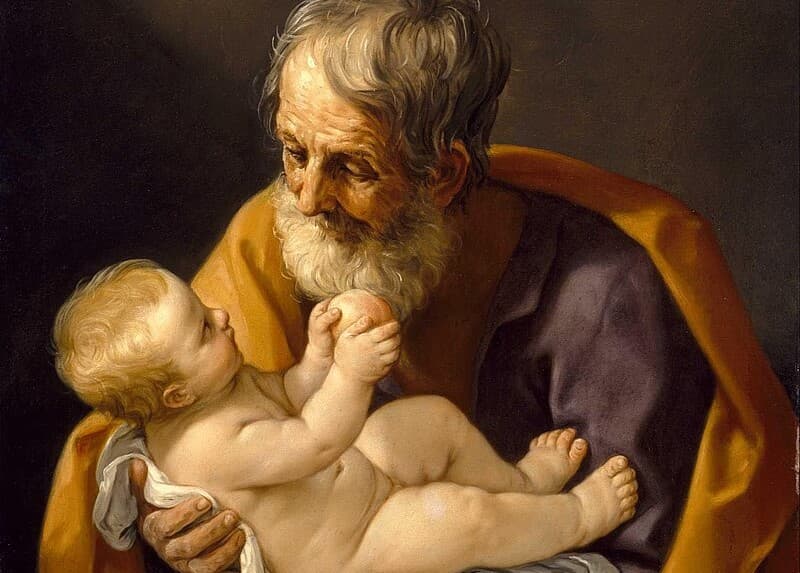 Guido Reni: Svätý Jozef s Jezuliatkom. Zdroj: wikimedia commons