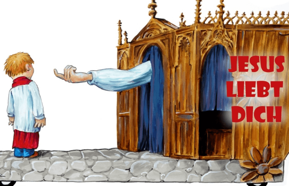 Ilustrácia satirického voza počas Ružového pondelka v nemeckom Kolíne nad Rýnom. Zdroj: snímka obrazovky