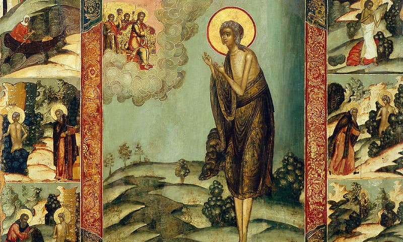 Ikona prepodobnej Márie Egyptskej (17. storočie). Zdroj: wikimedia commons