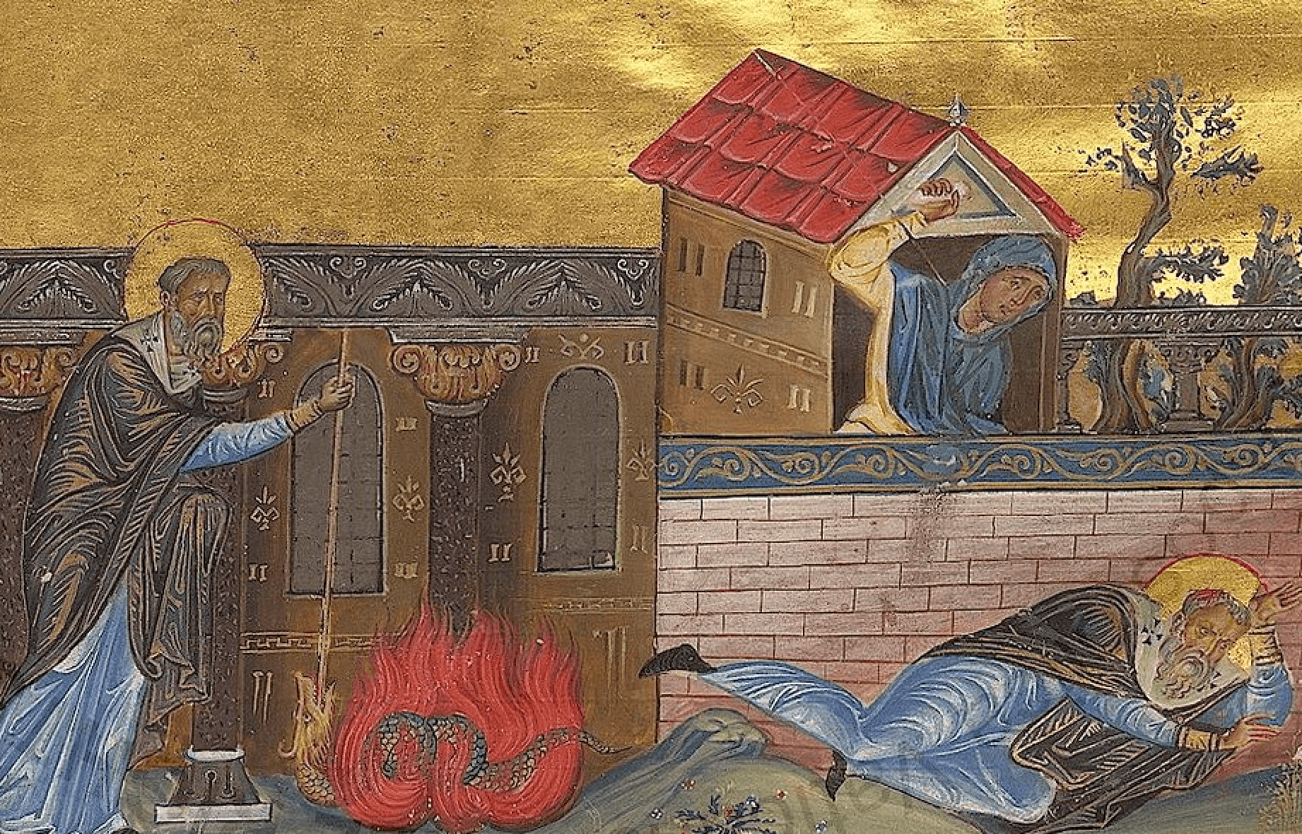 Svätý Hypatios, zobrazenie na ikone. Zdroj: wikimedia commons