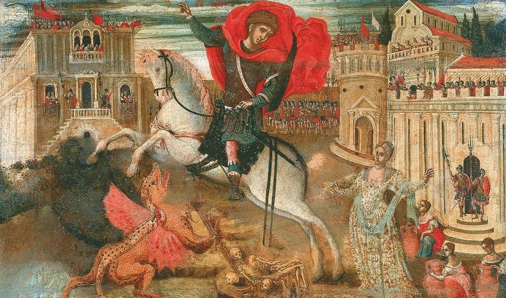 Georgios Klontzas: Svätý mučeník Juraj (16. storočie). Zdroj: wikimedia commons