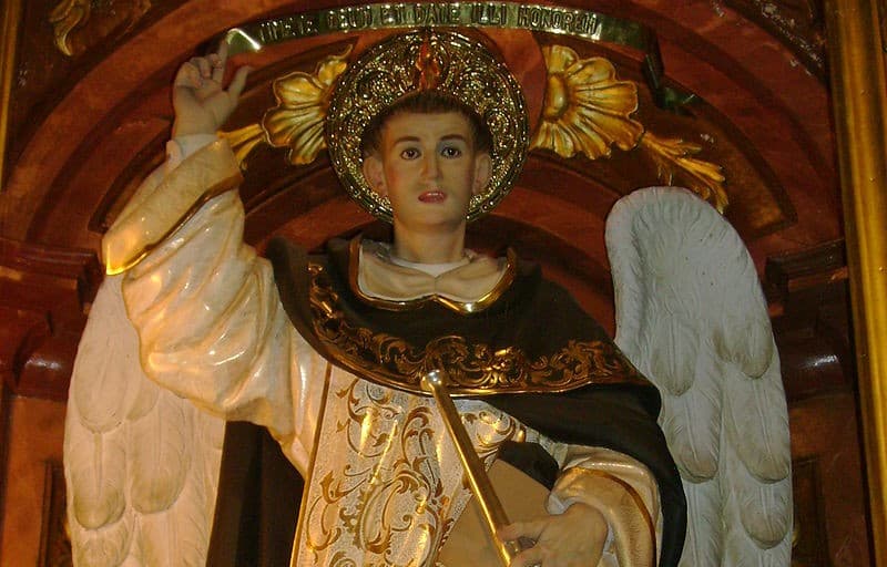 Svätý Vincent Ferrer stvárnený ako „anjel apokalypsy“, Kláštor San Domenico, Buenos Aires, Zdroj: wikimedia commons