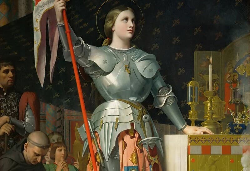 Jean Auguste Dominique Ingres: Jana z Arku pri korunováci Karola VII., 1854. Zdroj: wikimedia commons