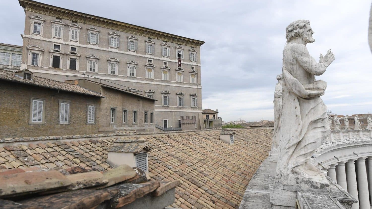 Pohľad na Apoštolský palác. Zdroj: Slovenská sekcia Vatican News