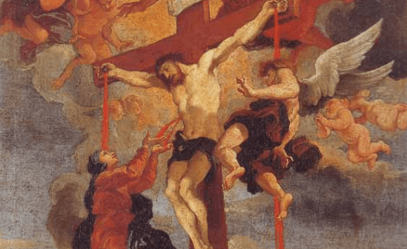 Borgognone (Guillaume Courtois; 1628 – 1679): Krv Kristova, Rímske múzeum, Zdroj: wikimedia commons