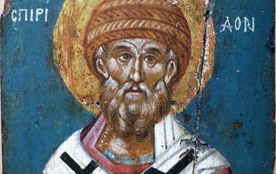 Pomocou črepiny opísal Najsvätejšiu Trojicu: Prepodobný Spiridon Divotvorca