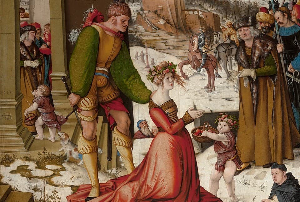 Hans Baldung Grien: Sťatie svätej Doroty (1516), Národná galéria v Prahe. Zdroj: wikimedia